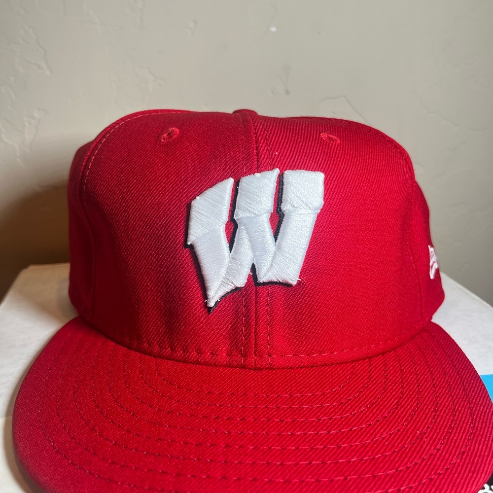 New Era Red Fitted Cap with Black Interior